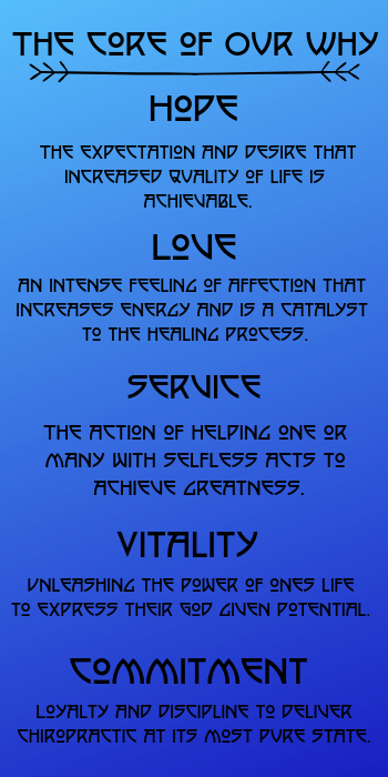 Core of our Why